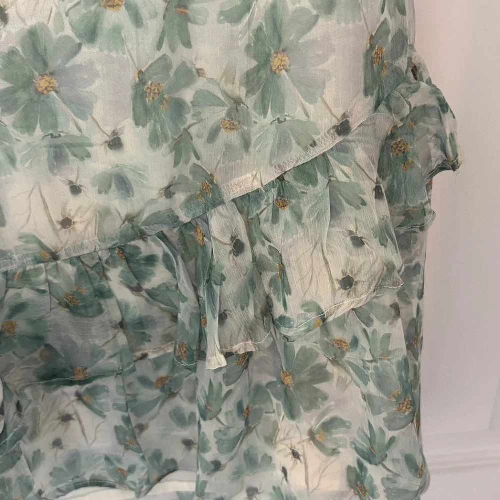 Selfie Leslie Green Floral Dress with Bow Back - Picture 5 of 6